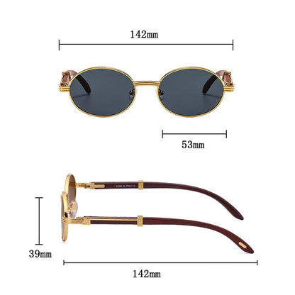 "Rosselli" - Premium Oval Sunglasses - Axel Ross