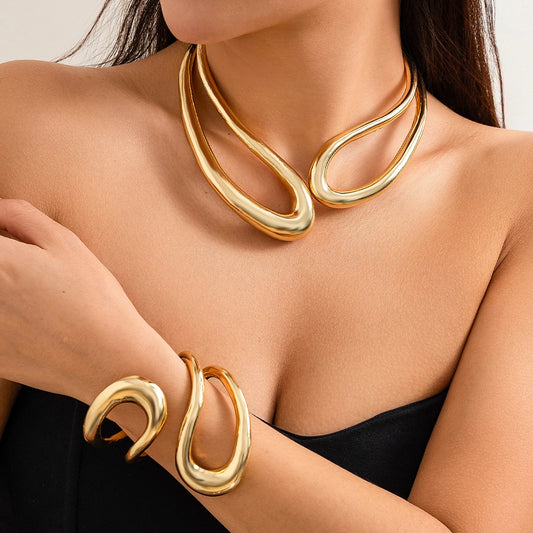 Aureum Wave Jewelry Set