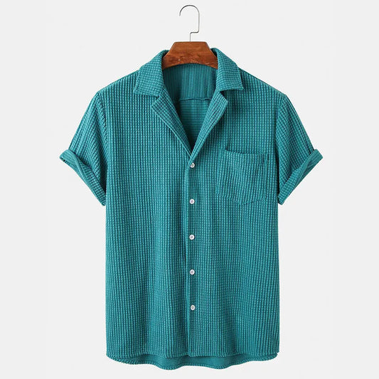 Jackson Waffle Knit Shirt - Axel Ross