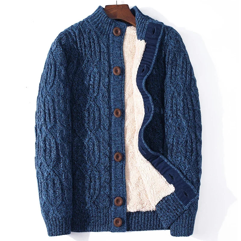 Winter Cardigan Male Thicken Warm Wool Cashmere Winter Coats Sweater Men Clothing 2020 New Outwear Size 4XL 5XL 6XL 7XL - Axel Ross