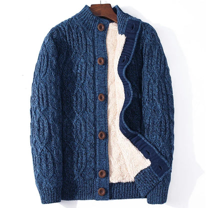 Winter Cardigan Male Thicken Warm Wool Cashmere Winter Coats Sweater Men Clothing 2020 New Outwear Size 4XL 5XL 6XL 7XL - Axel Ross
