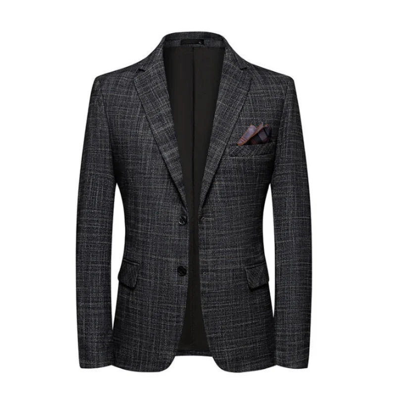 2025 Men's Slim Fit Business Casual Blazer High Quality Fashion All-in-One Banquet Korean Style Handsome Trend for All Seasons - Axel Ross