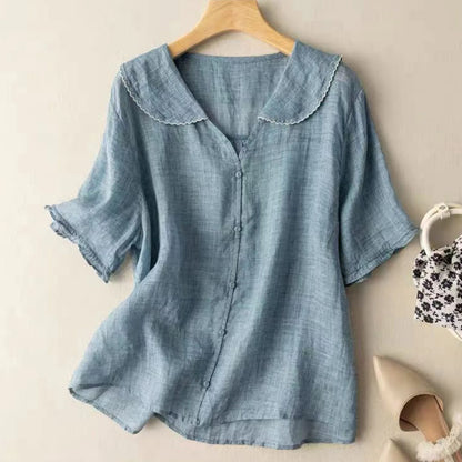 Madeline's Linen Blouse - Axel Ross