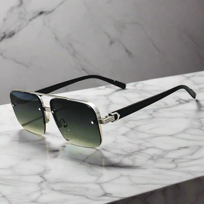 Alberto Lombardi™ Semi-Rimless Sunglasses - Axel Ross