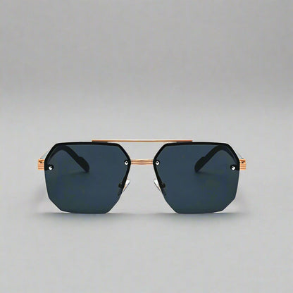 "Jupiter" Semi-Rimless Vintage Sunglasses - Axel Ross