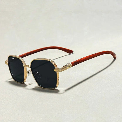 Giovanni™ Retro Wooden Sunglasses