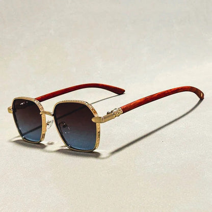 Giovanni™ Retro Wooden Sunglasses