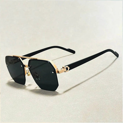"Jupiter" Semi-Rimless Vintage Sunglasses