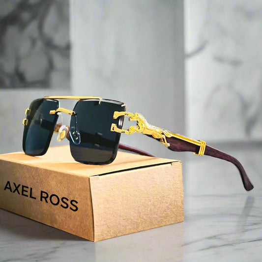 "Mustang" Rimless Wooden Sunglasses - Axel Ross