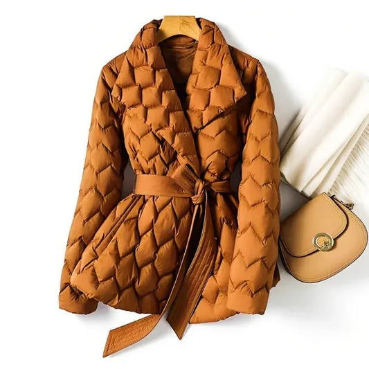 Aurelia Quilted Wrap Coat - Axel Ross