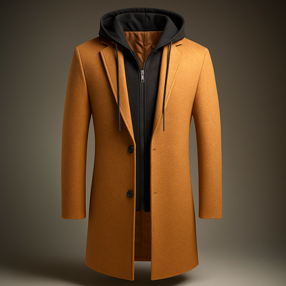 Callister Hooded Wool Coat