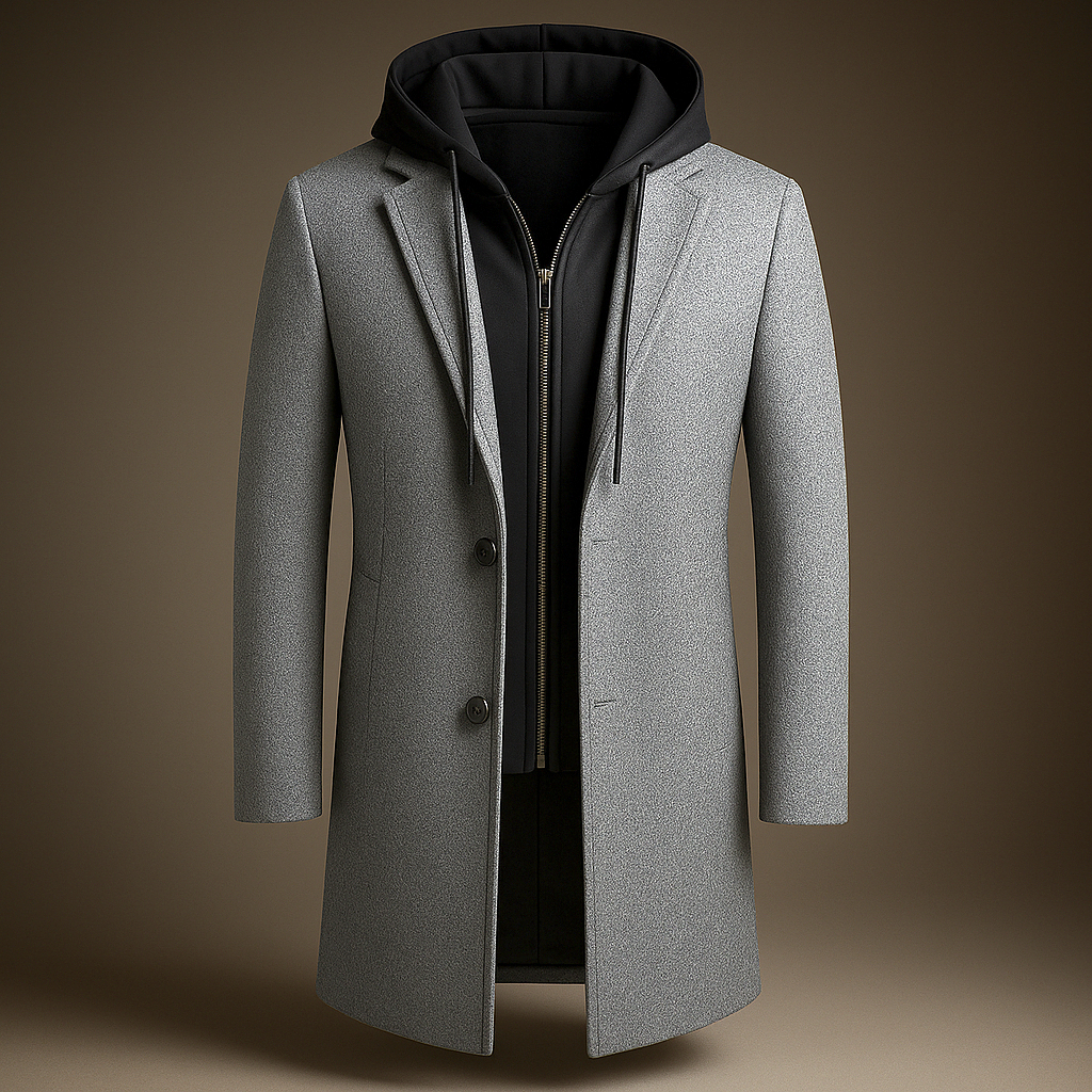 Callister Hooded Wool Coat