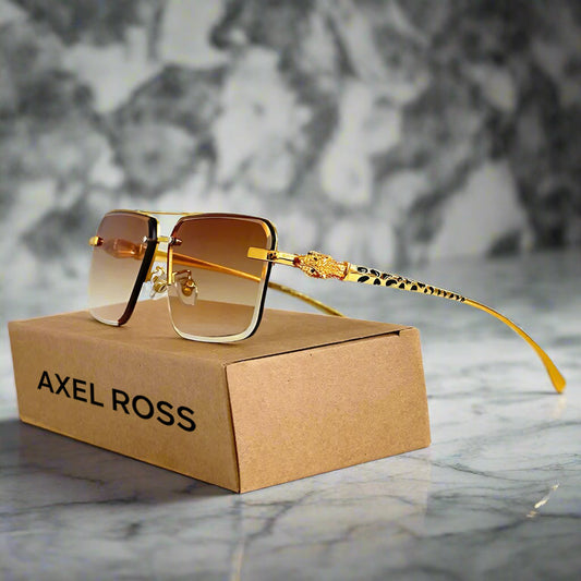 "Leopardo" Square Sunglasses - Axel Ross
